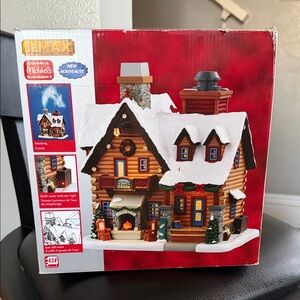 Thicket Falls Cabin Holiday Village Train Smoking Chimney Lighted